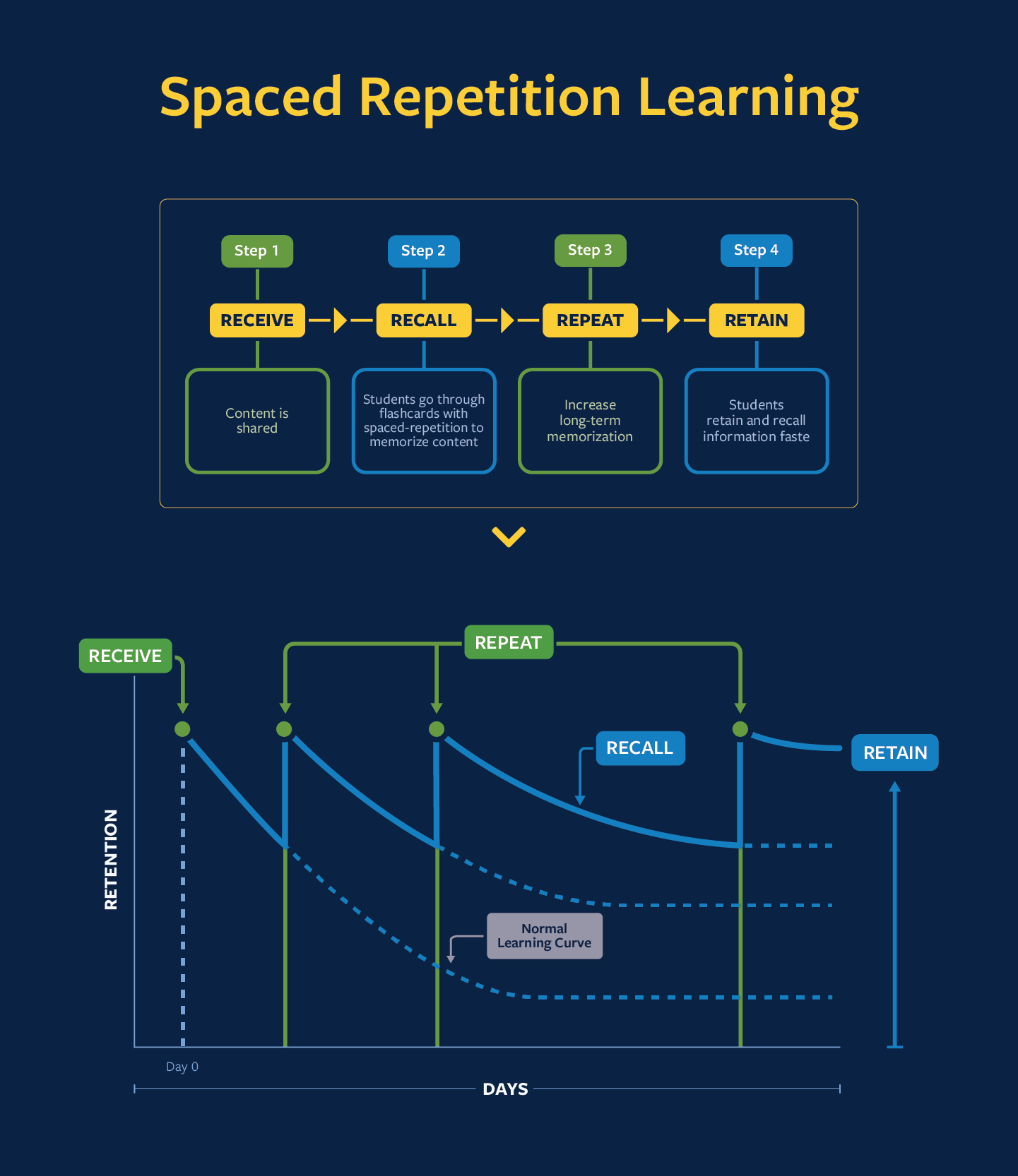 Spaced Repetition infographic